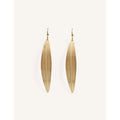 Golden Stainless Steel Drop Earrings – Minimalist 5cm Statement Jewelry for Women