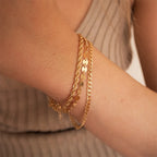 Twisted Rope Chain Bracelet for Women – Stainless Steel Gold or Silver Minimalist Bracelet (2mm / 3mm / 4mm / 5mm)