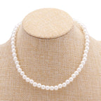 Classic Imitation Pearl Beaded Choker Necklace for Women – Elegant Bridal & Wedding Pearl Collar Necklace