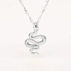 Gothic Snake Pendant Necklace – Stainless Steel Gold Choker for Women