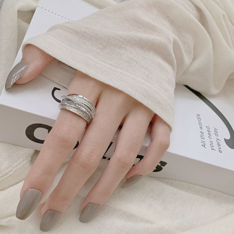 Irregular Pleated Open Adjustable Ring – Trendy Y2K Punk Finger Ring for Women & Men, Fashion Party Jewelry