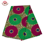 Elariah Ankara Wax Print Fabric – 6 Yards African Batik Polyester Material for Dresses, Sewing & Occasion Wear