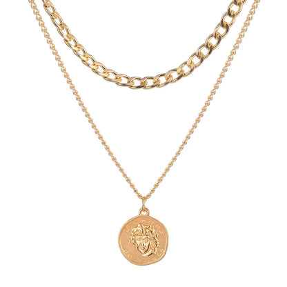 Stainless Steel Thick Chain Necklace – Unisex Punk Choker Jewelry for Women & Men