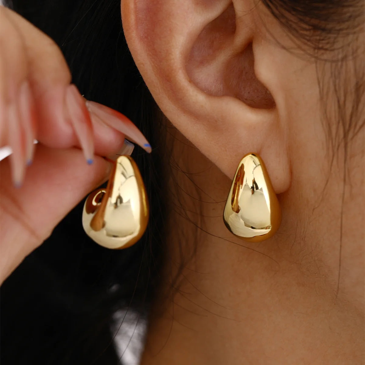 French Style Geometric Drop Earrings – Trendy Statement Jewelry for Women