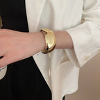 Bracelet manchette torsadé géométrique irrégulier – Bracelet vintage tendance pour femme