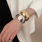 Bracelet manchette torsadé géométrique irrégulier – Bracelet vintage tendance pour femme