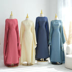 Elariah Shimmering Eid Kaftan Abaya – Extra Loose Fit Butterfly Sleeve Maxi Dress for Ramadan, Evening & Party Wear
