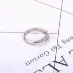 JeeMango Double Circle Stainless Steel Ring for Women – 18K Gold Plated, Waterproof, Trendy Fashion Jewelry