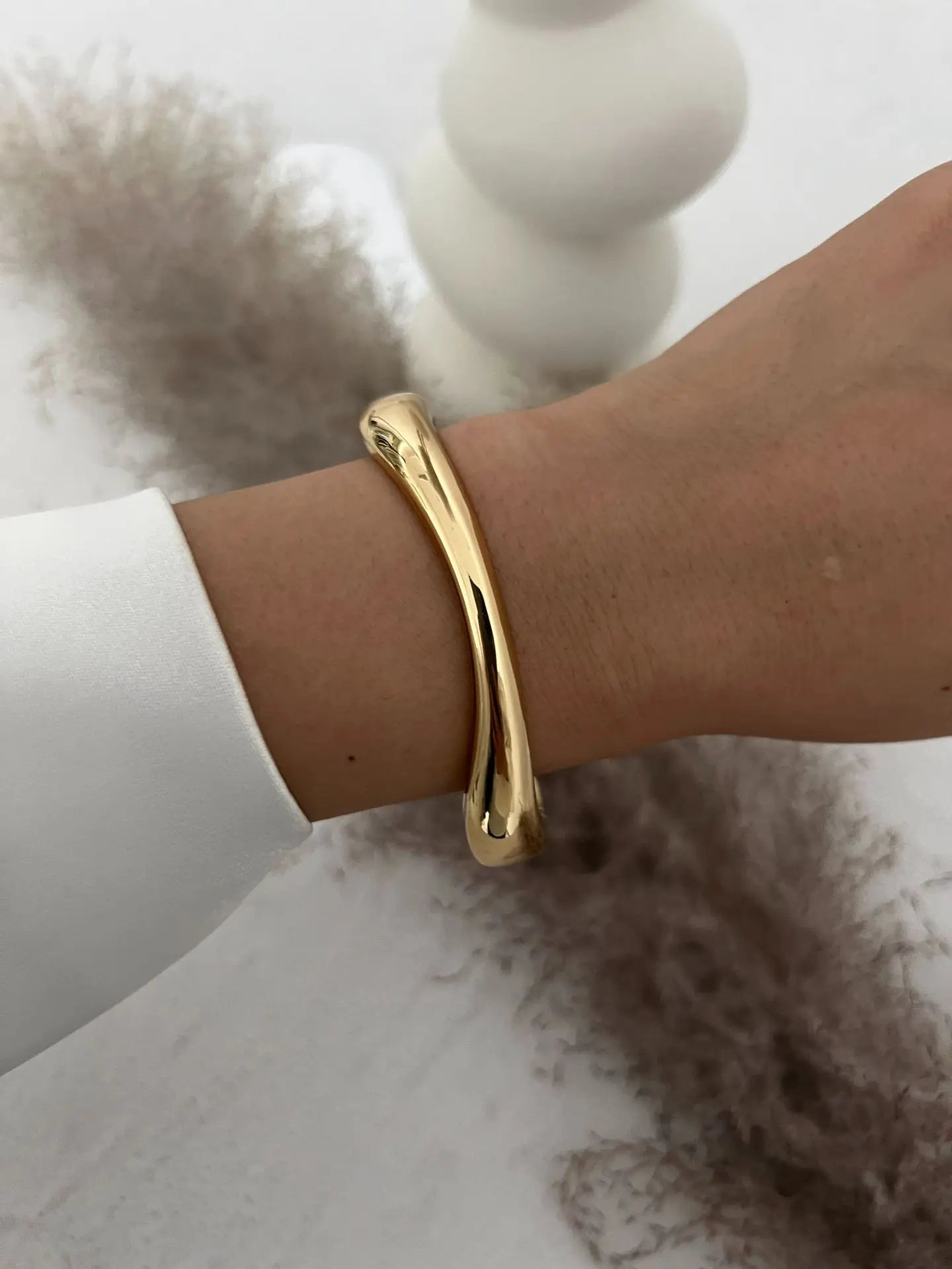 Vintage Punk Geometric Cuff Bangles – Gold & Silver Metal Bracelets for Women & Men