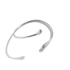 Bracelet de bras vintage géométrique en forme de goutte d'eau – Bracelet manchette ajustable pour femme