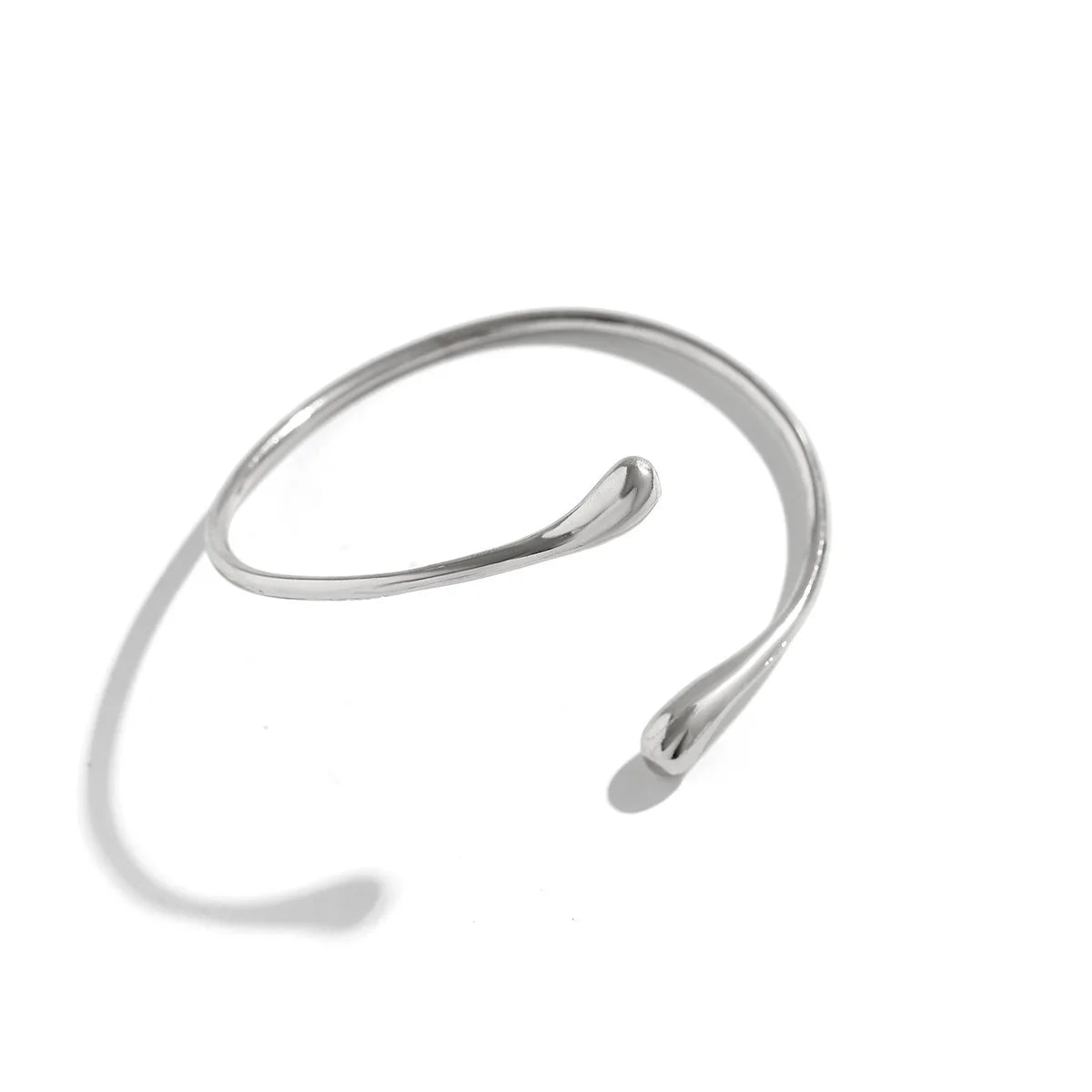 Bracelet de bras vintage géométrique en forme de goutte d'eau – Bracelet manchette ajustable pour femme