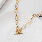 Stainless Steel Thick Chain Necklace – Unisex Punk Choker Jewelry for Women & Men