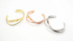 Gold Plated Mobius Stainless Steel Bracelet – Adjustable Women’s Luxury Bangle
