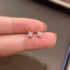 18K Gold Plated Four-Leaf Clover Necklace for Women – Stainless Steel with Zircon Detailing | Luxury Jewelry Gift