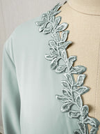 Elegant Beige Embroidered Abaya for Women – Dubai Style Modest Open Front Maxi Dress with Multicolour Detailing (All-Season)