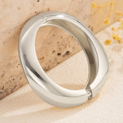 Vintage Punk Geometric Cuff Bangles – Gold & Silver Metal Bracelets for Women & Men