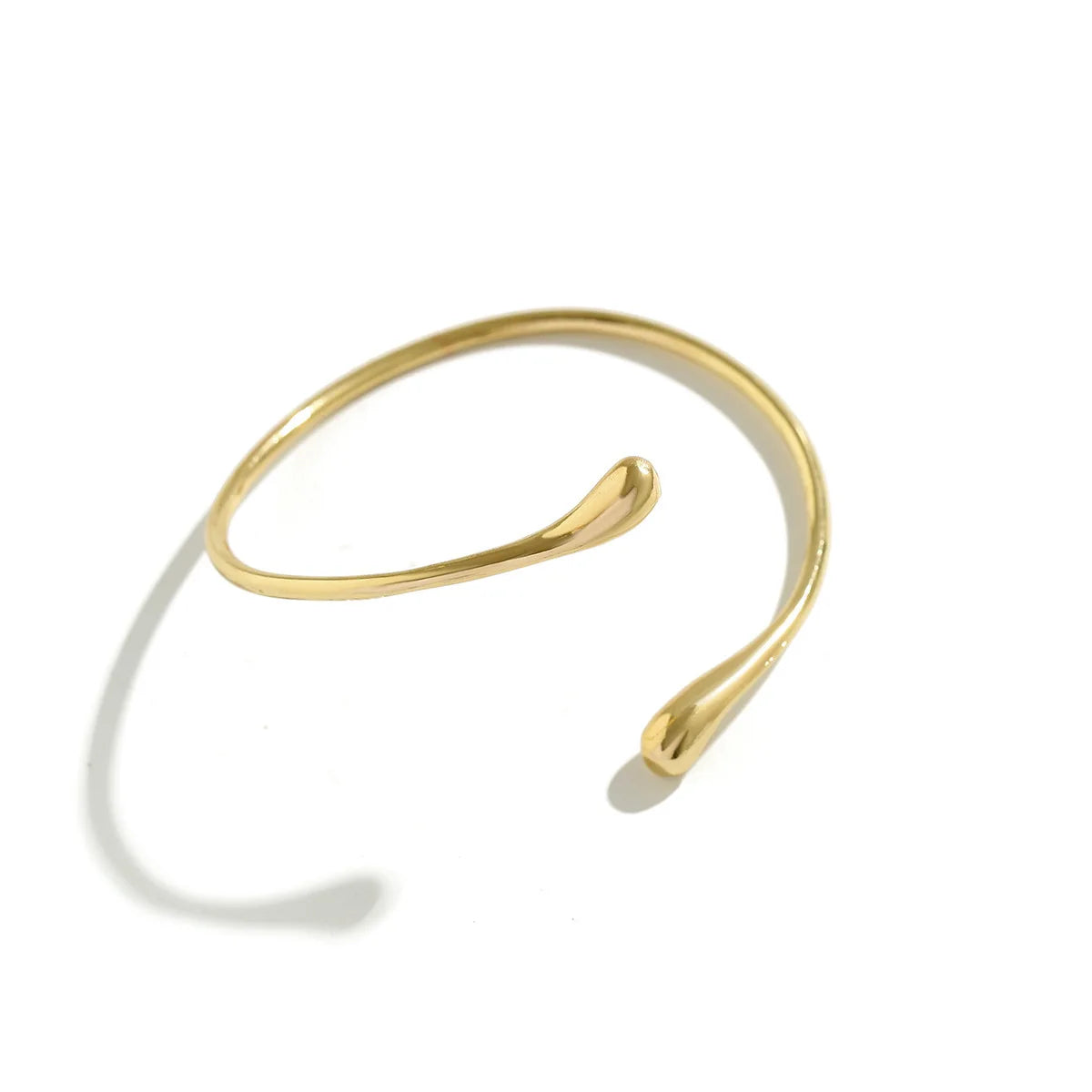 Bracelet de bras vintage géométrique en forme de goutte d'eau – Bracelet manchette ajustable pour femme
