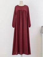 Elariah Luxury Modest Abaya Dress – Solid Color Dubai Kaftan Robe for Women | Elegant Islamic Ramadan & Occasion Wear