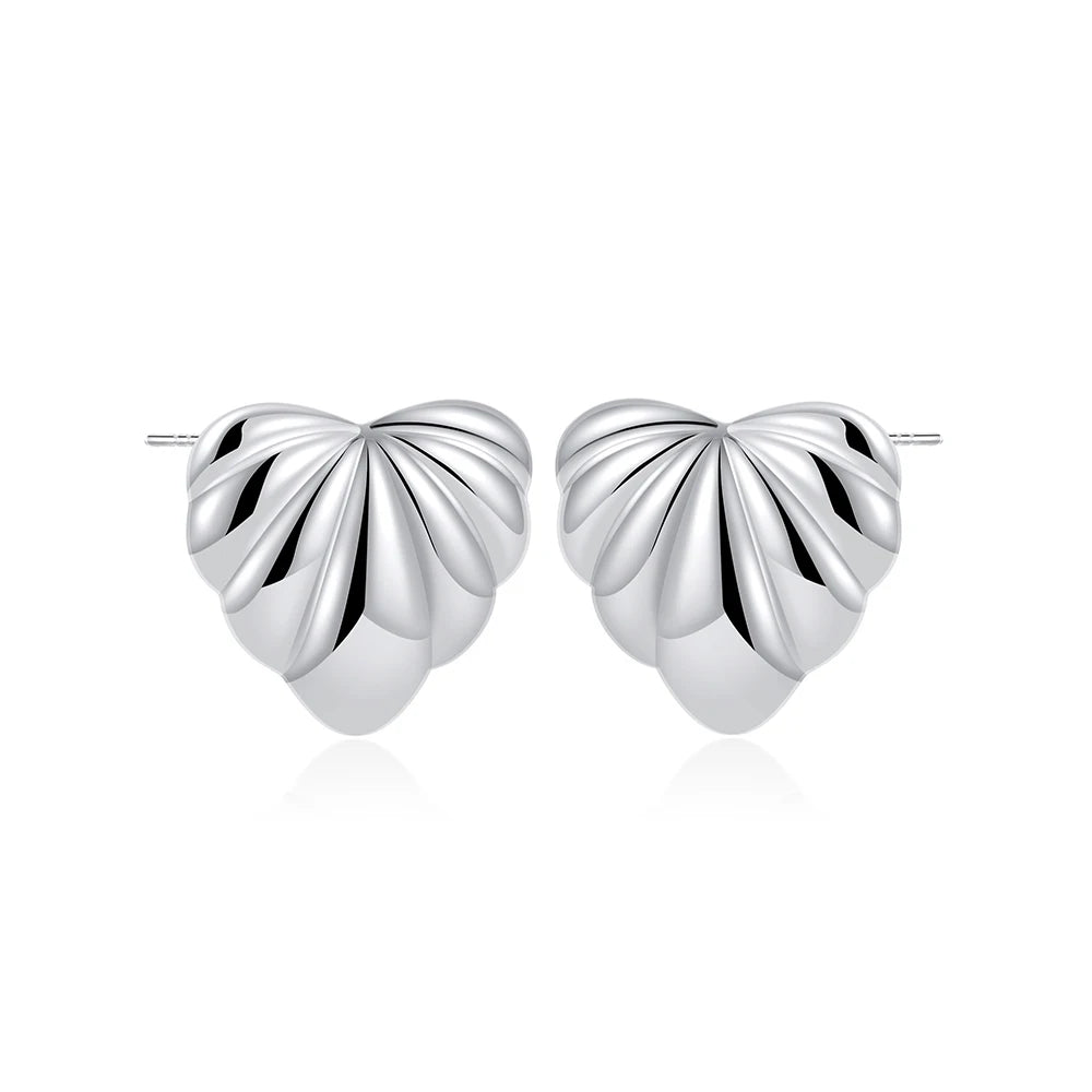18K Gold Plated Stainless Steel Multilayer Circle Knot Drop Earrings for Women – Textured Statement Round Earrings