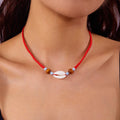 Bohemian Beach Shell Necklace – Seashell & Starfish Pendant Choker for Women