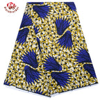 Elariah Ankara Wax Print Fabric – 6 Yards African Batik Polyester Material for Dresses, Sewing & Occasion Wear
