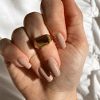 316L Stainless Steel Fashion Ring – Durable, Non-Fading Band for Women