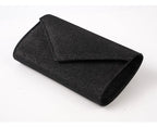 Elariah Shimmer Envelope Clutch Bag – Silver Glitter Evening Handbag with Chain Strap for Weddings & Party Wear