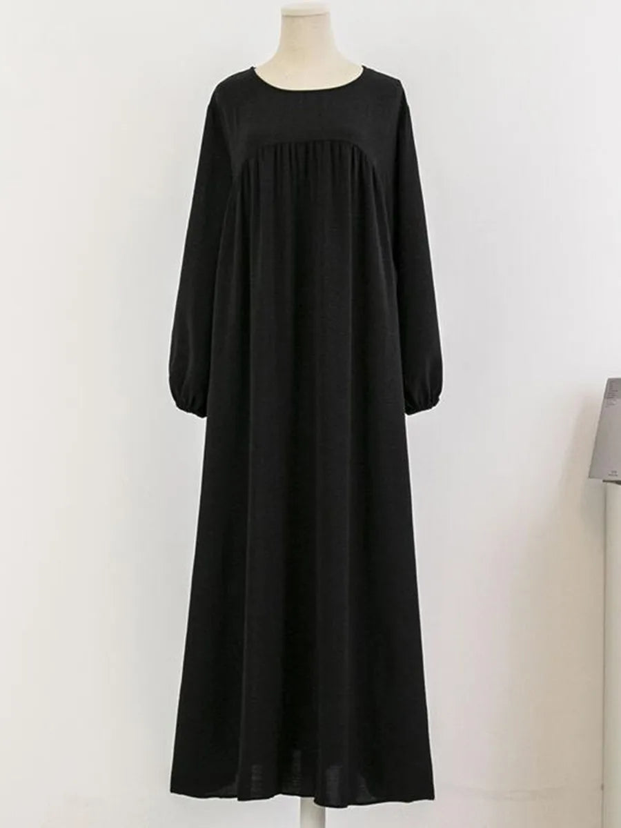 Elariah Luxury Modest Abaya Dress – Solid Color Dubai Kaftan Robe for Women | Elegant Islamic Ramadan & Occasion Wear