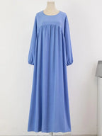 Elariah Luxury Modest Abaya Dress – Solid Color Dubai Kaftan Robe for Women | Elegant Islamic Ramadan & Occasion Wear