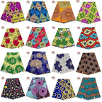 Elariah Ankara Wax Print Fabric – 6 Yards African Batik Polyester Material for Dresses, Sewing & Occasion Wear