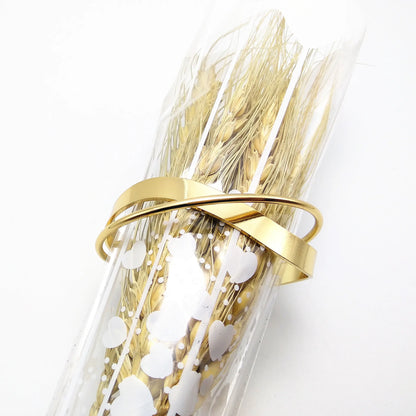 Gold Plated Mobius Stainless Steel Bracelet – Adjustable Women’s Luxury Bangle