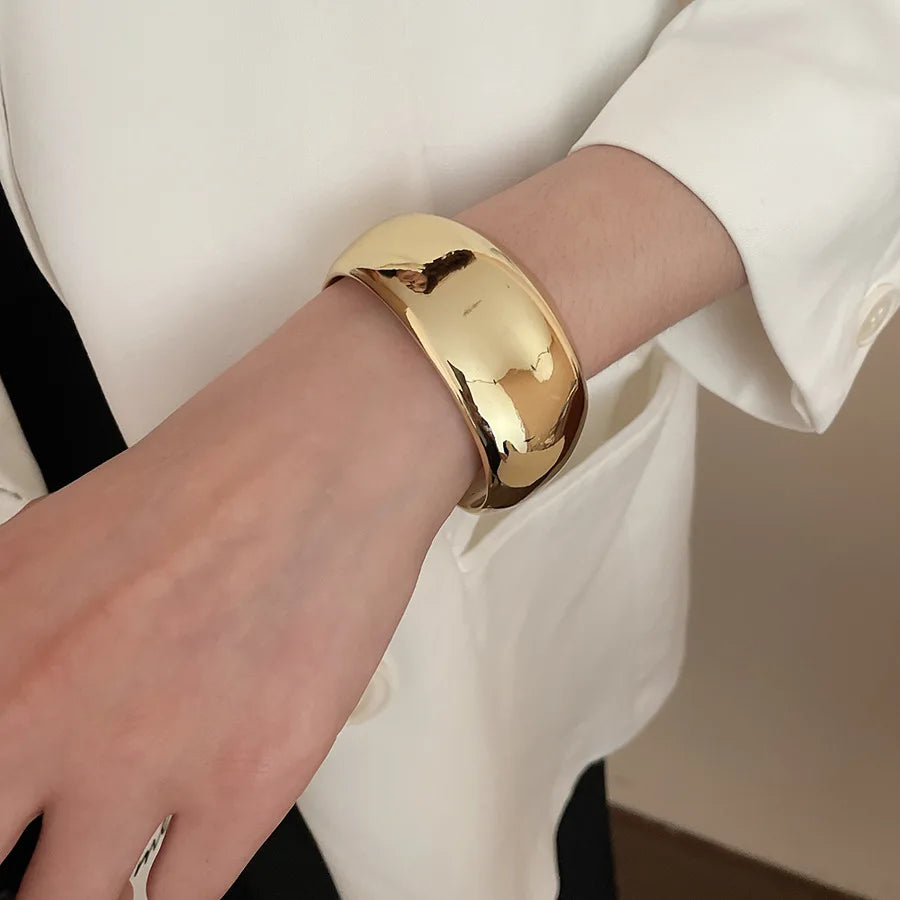 Bracelet manchette torsadé géométrique irrégulier – Bracelet vintage tendance pour femme