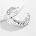 Irregular Geometric Cuff Bangle Bracelet for Women – Bold Statement Fashion Bracelet, Trendy Open Cuff Jewelry