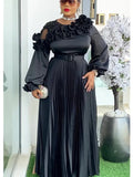 Plus Size Ankara Maxi Dress – Elegant African Dashiki Evening Gown for Weddings & Parties (L–3XL)