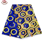 Elariah Ankara Wax Print Fabric – 6 Yards African Batik Polyester Material for Dresses, Sewing & Occasion Wear