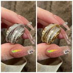 Irregular Pleated Open Adjustable Ring – Trendy Y2K Punk Finger Ring for Women & Men, Fashion Party Jewelry