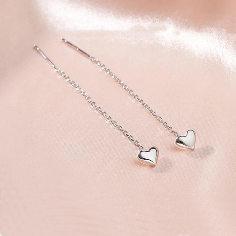 Elegant Pearl Long Tassel Drop Earrings – Fashion Metal Chain Jewelry for Women