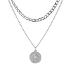 Stainless Steel Thick Chain Necklace – Unisex Punk Choker Jewelry for Women & Men