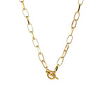 Stainless Steel Thick Chain Necklace – Unisex Punk Choker Jewelry for Women & Men