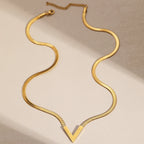 Geometric Stainless Steel Pendant Necklace – Minimalist Unisex Jewelry for Men & Women