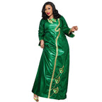 Elariah Bazin Riche Embroidered African Dress – Elegant Plus Size Dashiki Party & Church Dress for Women