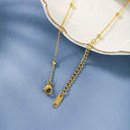 Gold Stainless Steel Cuban Curb Chain Anklet for Women – Adjustable Trendy Beach Anklet Bracelet