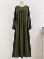 Elariah Luxury Modest Abaya Dress – Solid Color Dubai Kaftan Robe for Women | Elegant Islamic Ramadan & Occasion Wear