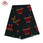 Elariah Ankara Wax Print Fabric – 6 Yards African Batik Polyester Material for Dresses, Sewing & Occasion Wear