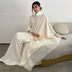 Elegant Middle Eastern Abaya Kaftan – Loose Fit Full Sleeve Modest Maxi Dress for Evening & Occasion Wear