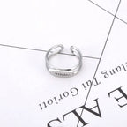 JeeMango Double Circle Stainless Steel Ring for Women – 18K Gold Plated, Waterproof, Trendy Fashion Jewelry