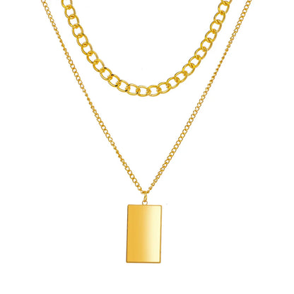 Stainless Steel Thick Chain Necklace – Unisex Punk Choker Jewelry for Women & Men