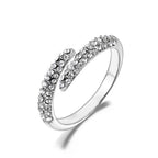 JeeMango Double Circle Stainless Steel Ring for Women – 18K Gold Plated, Waterproof, Trendy Fashion Jewelry