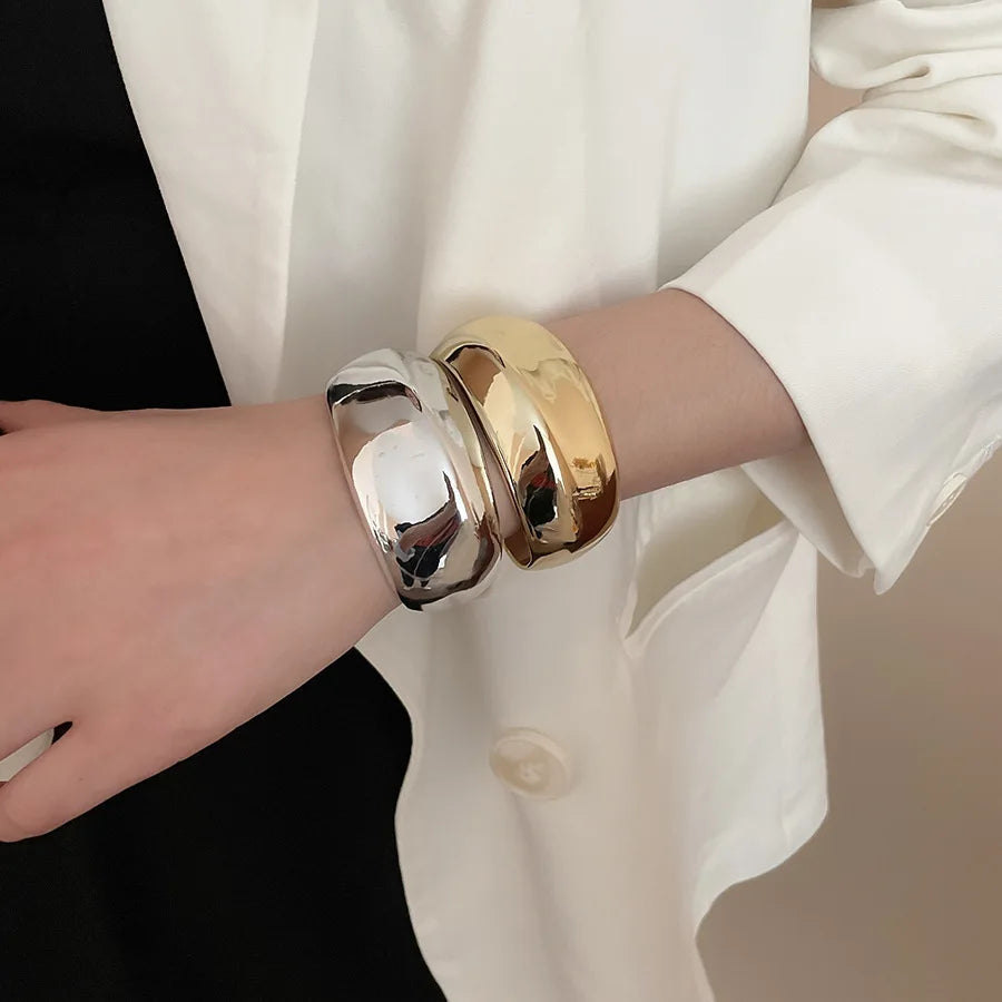 Bracelet manchette torsadé géométrique irrégulier – Bracelet vintage tendance pour femme